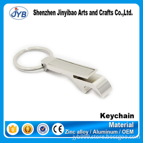 cheap Custom Engraved zinc alloy Beer Bottle Opener keychain